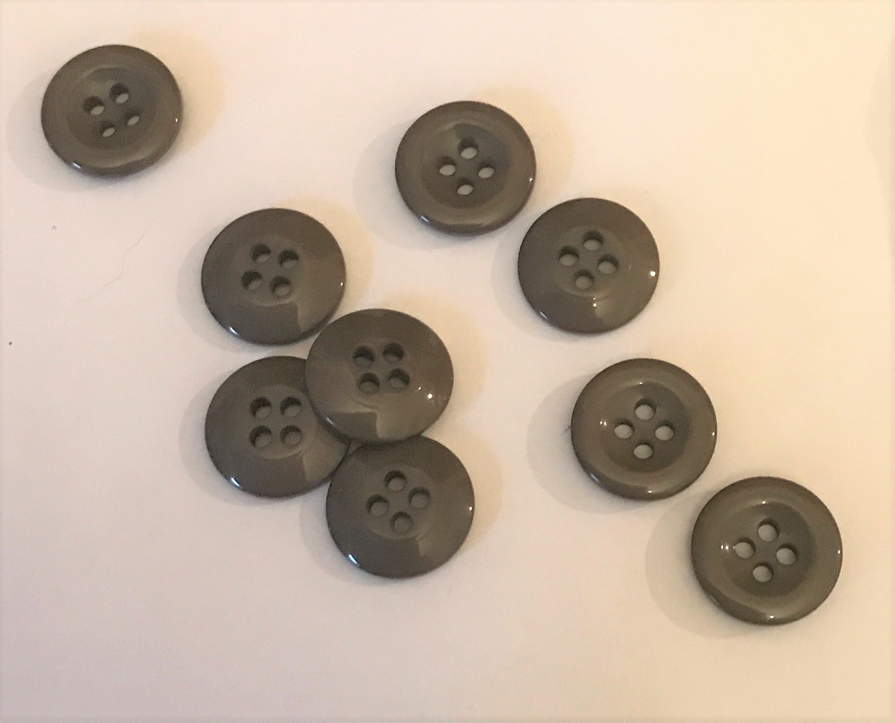 27 Line Brace Buttons for Trousers MID/DARK FAWN - Click Image to Close